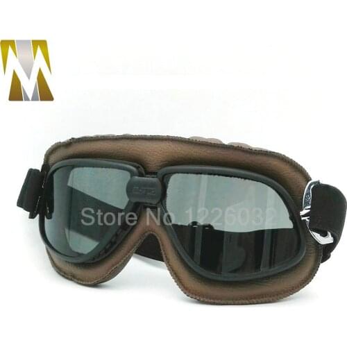 Smoked Lens Goggles Motocross Goggle Glasses Motorcycle Cycling Goggles Cruiser Steampunk ATV Bicycle Eyewear Glasses