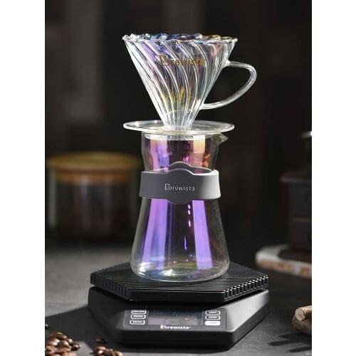 Brewista high temperature resistant glass hand brewed coffee filter cup drip type V60 coffee filter cup filter coffee appliance
