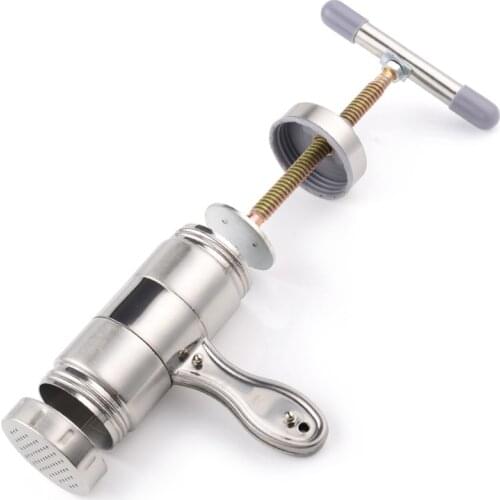 Portable mini stainless steel making noodle tool hand press noodle maker manual pasta press mini manual noodle press extruder