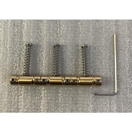 Professional Standard 1 Set (3 Pieces)Vintage Brass Bridge Saddle For Electric Guitar Musical Accessories Made In Korea #3437