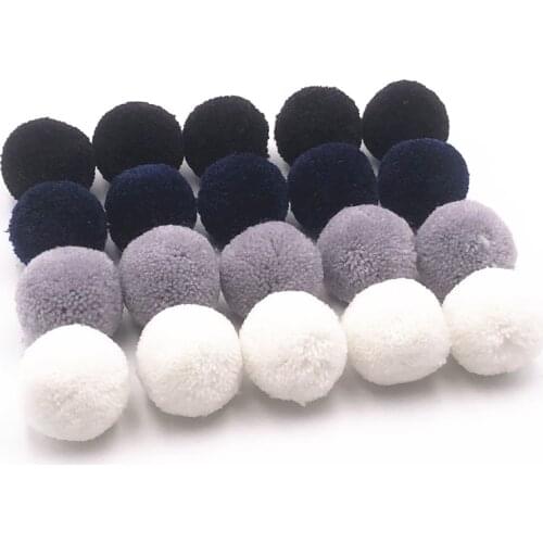 15mm/20mm/25mm/30mm/40mm/50mm Multi Size Mix Match Soft Pompones Fluffy Plush Crafts DIY Pompom Ball Sewing Decorate Accessories
