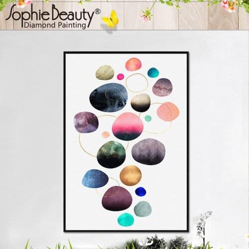 Sophie Beauty Diy Round Full Diamond Painting Cross Stitch Beaded Embroidery Colourful Stone Square Handcraft Mosaic House Arts