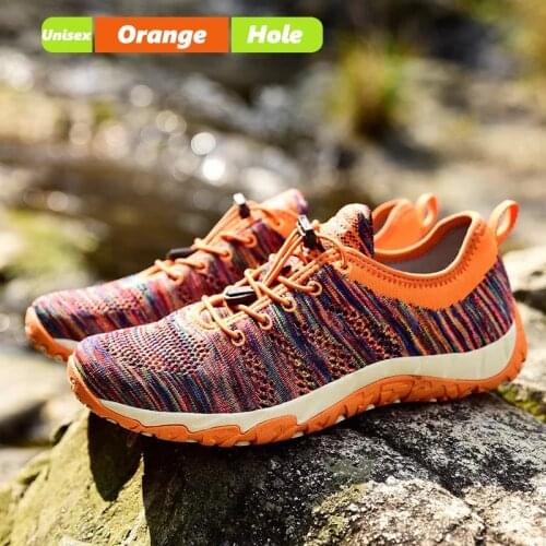 TaoBo Original AUUPGO Mens Breathable Casual Shoes Lightweight Bicycle Shoes with Hole Aqua Shoes Outdoor Professional Non-slip