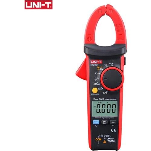 UNI-T UT216A/UT216B/UT216C/UT216D 600A True RMS Digital Clamp Meters; Digital Ammeter, Resistor/Capacitor/Frequency/NCV Test