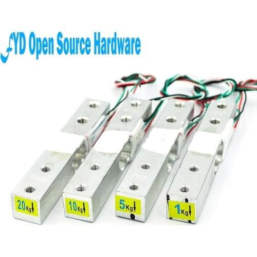 Weight Pressure Sensor Aluminum Alloy Small Range Diy Electronic Scale Sensor 1KG 5KG 10KG 20KG HX711 Module Kit Load Cell