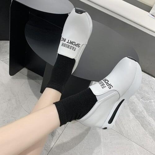 New Women Shoes Slip-On Thick Platform Shoes Woman Casual Ladies Sport Flats Wedges Sneakers Zapatos 2021 Mujer Plus Size