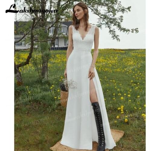 Elegant V-Neck Lace Vestido De Noiva Wedding Dress Robe De Soiree Bride To Be Vestidos De Fiesta 2022 New Arrival