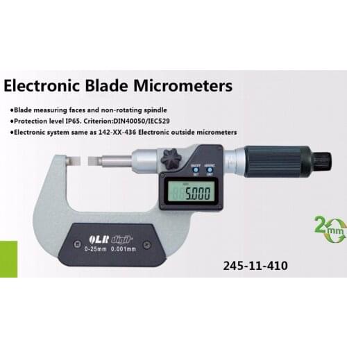 0.001mm electronic blade micrometers type A type B IP65 waterproof digital micrometer fast measurement 0-25mm 25-50mm