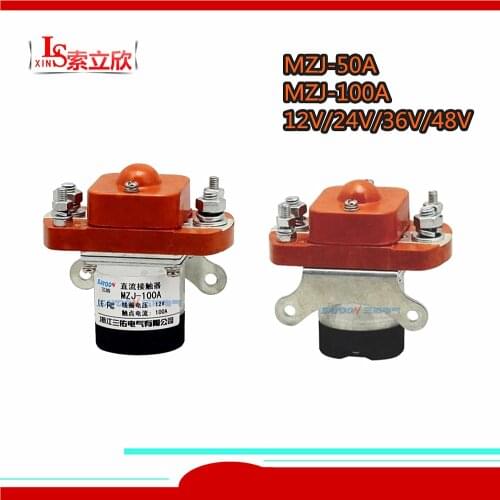 1PCS New DC contactor MZJ-200A MZJ-300A MZJ-400A MZJ-600A MZJ 100A 12V 24V 36V 48V 60V 120V Forklift Truck Power Normally open