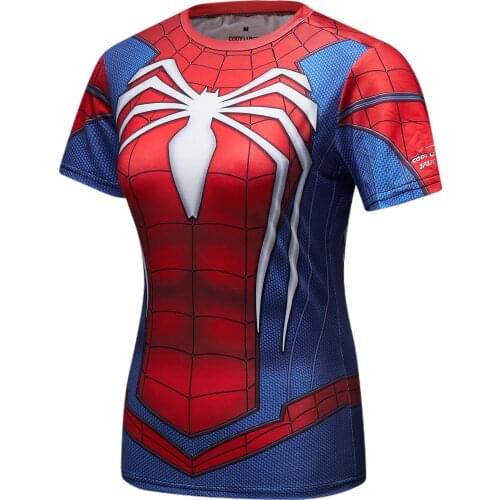 2021 New Women Compression Shirt Sport Tops Short Sleeve Print Tights Gym Tee Shirt Girl