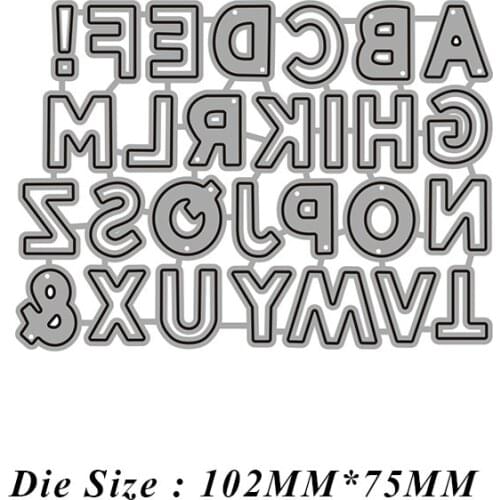 26 Uppercase English Letter Metal Cutting Dies 2021 New Diy Molds Scrapbooking Paper Making Die Cuts Crafts