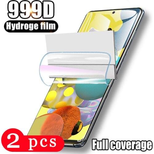3Pcs soft full cover for Samsung Galaxy A91 A71 A51 A50 A50S A41 A31 A21 A11 A01 hydrogel film phone screen protector Not glass