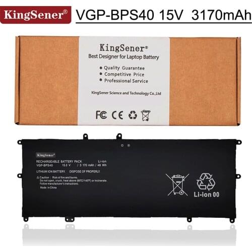 15V 3170mAh KingSener VGP-BPS40 Laptop Battery For SONY Vaio Flip 14A SVF14N SVF 15A SVF15N17CXB VGP-BPS40 Free 2 Years Warranty