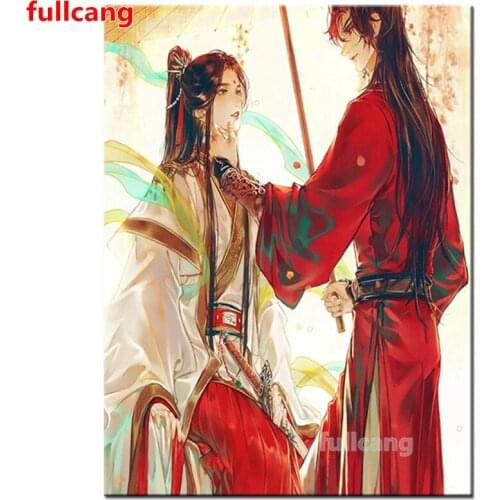 Tian Guang ci Fu diamond painting Full round Square cross stitch kits Diamond Embroidery Anime portrait diamond Mosaic JX2203