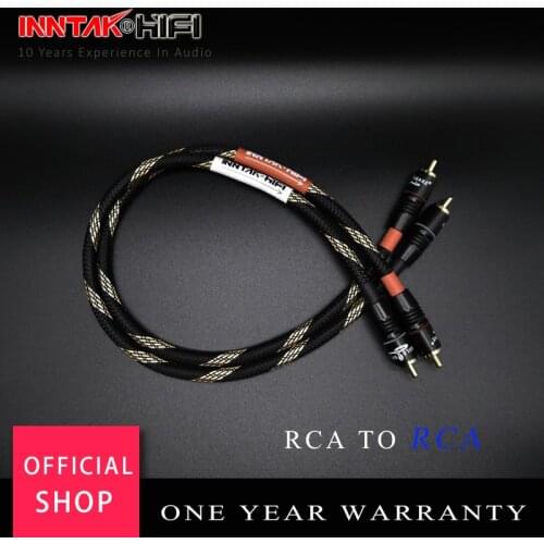 2Pcs/Pair 4N-OFC RCA AUDIO Cable Male RCA to RCA HIFI Audio Cable For Amplifier DAC TV / 0.2M- 5M NO1016