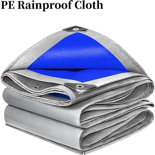 PE Tarpaulin Rainproof Cloth Waterproof Shade Cloth Pet House Cover Outdoor Awning Boat Truck Rainproof Cover Garden Plants Shed