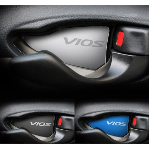 For Toyota Vios Car door bowl decorated patch interior Handle Protector Cover sticker accessories
