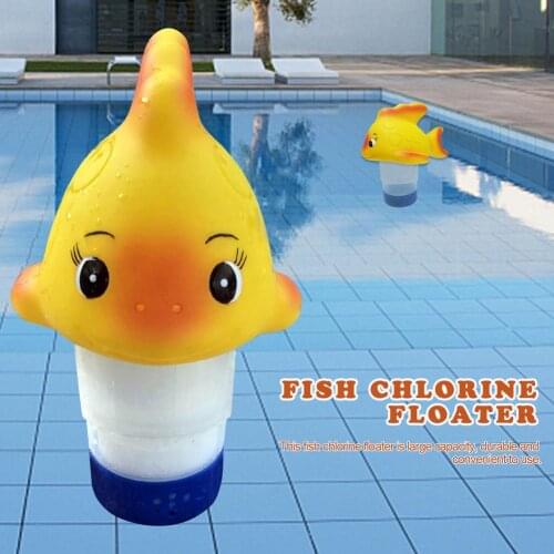 Goldfish shape dosing device Swimming Pool Floating Chlorine Dispenser Fish Floater medicine box Swimming pool dosing device