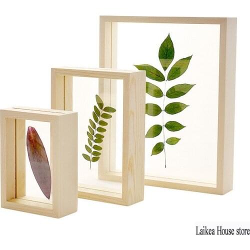 Solid Wood Photo Frame Family Photo Picture Holder Storage Photo Frames For Picture Wall Decoations For Household DIY Ornament