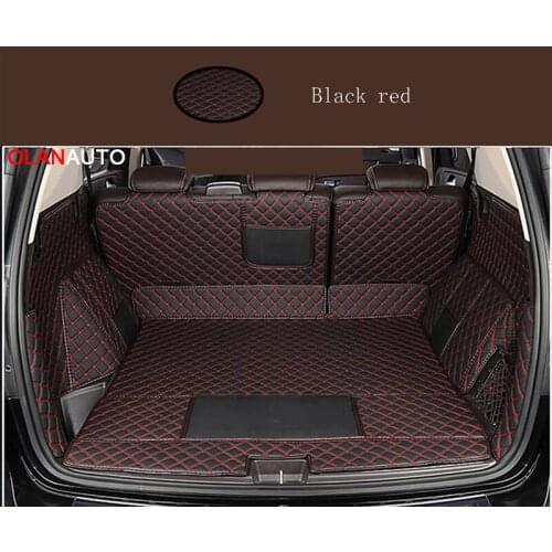 Wear-resistant leather Car Trunk Mat For Mercedes-benz GLE320 gle350 400ML Car Accessories Custom Rubber Special ML trunk pad