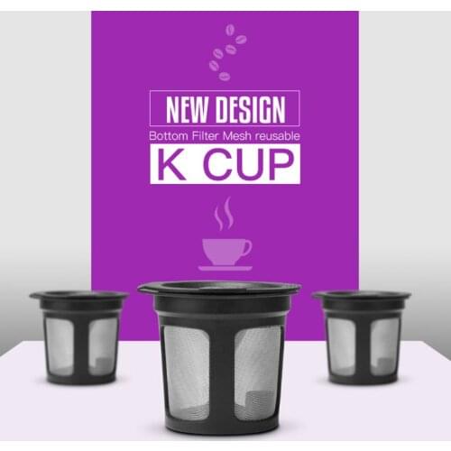 Refillable Coffee Filter Cup Reusable Coffee Pod Filled Capsule Compatible With Keurig 2.0 1.0 K Cup Coffee Makers