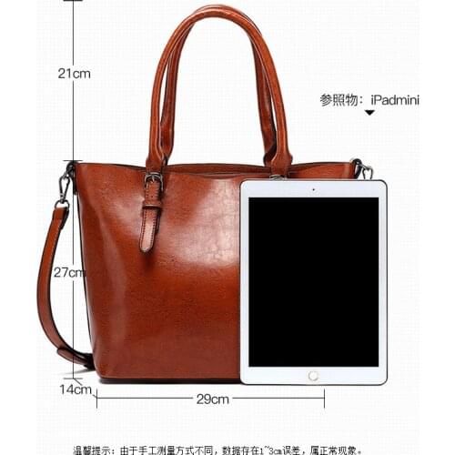 2019 new large-capacity minimalist wind one-shoulder simple hand-held womens bag solid color tote bag large bag