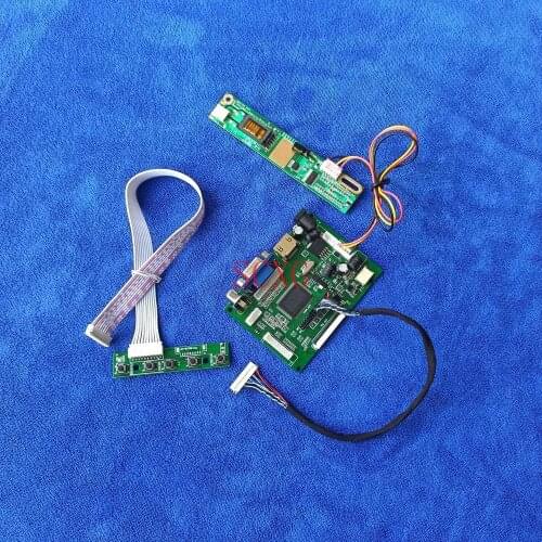 LVDS 20-Pin 1280*800 LCD display controller driver board For B121EW01/B121EW02/B121EW03 HDMI-compatible VGA 2AV DIY Kit1CCFL
