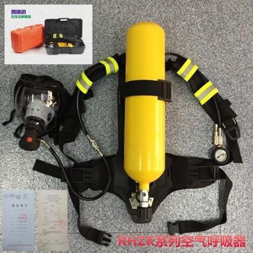 Fire FIGHTING SCBA air respirator 5L/6L 30MPA , STEEL CYLINDER AND FIBER CARBON CYLINDER