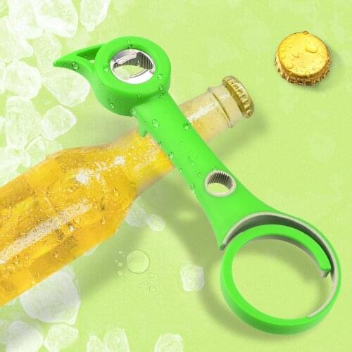 Adjustable Bottle Opener Plastic Beer Opener For Manual Jar Can Twist Off Opener Multifunctional 6 in 1 Gadgets