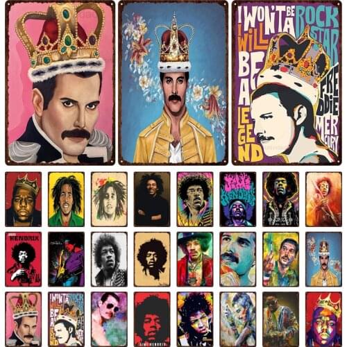 Retro Famous Movie Singer Star Metal Sign Vintage Tin Sign Plaque Figure Portrait Pub Family Club Hotel Wall Decoration 6Ms-3