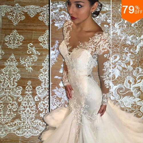 Flash thread Complex designers handwork Luxurious party dress fabric Wedding material bride dress fabrics for sewing Wholesale