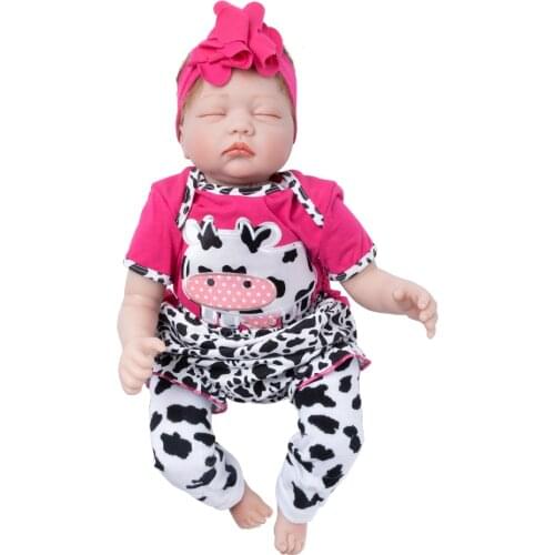 Sleeping Dolls Cow 55cm Reborn Newborn Baby Doll Reborn Christmas Gifts Toys For Girls Realistic Soft Childhood Toy
