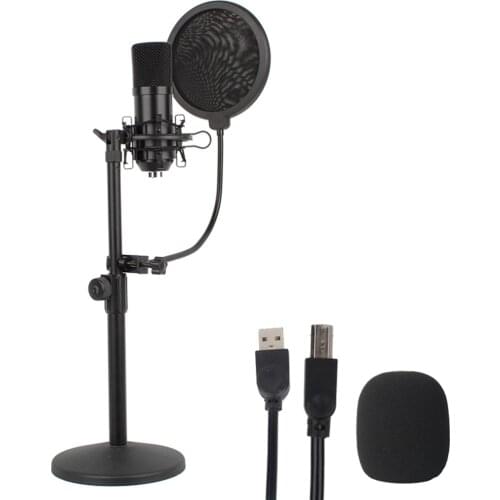 USB Microphone Kit Professional Podcast Streaming Microphone Condenser Studio Mic for Computer YouTube Gaming Recording