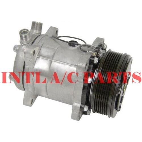 4514 4535 4645 4665 6614 6629 6669 7832 S6629 AIR AC COMPRESSOR FOR Sanden SD5H14 / SD508 / 5H14 / 508 7pk 12v