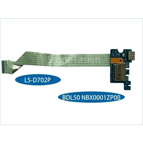 High quality original NBX0001ZP00 For HP 15-AY 15-BA Laptop USB SD card Board with cable BDL50 LS-D702P 100% Fully Tested