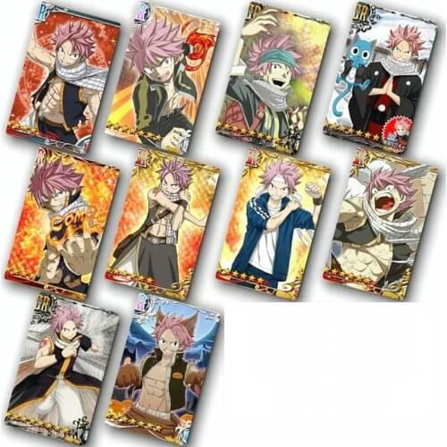 10pcs FAIRY TAIL Card Sticker Smooth Surface DIY Decoration Bus ID Anime Stickers