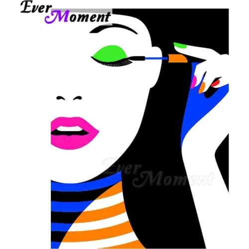 Ever Moment Diamond Painting Full Square Drill Woman Handmade Picture Of Rhinestone Diamond Embroidery Cross Stitch ASF1410