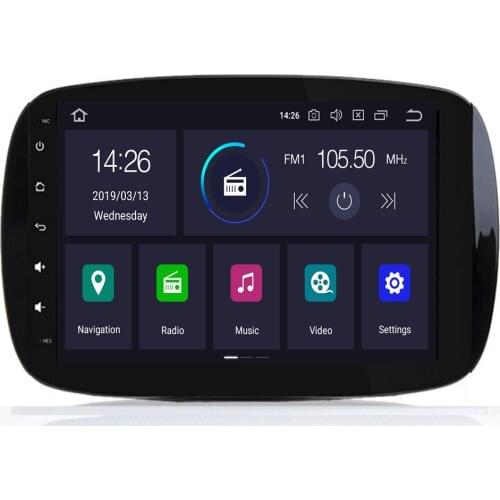 Android 10 4G RAM 64G ROM Car GPS radio For Mercedes Benz SMART 2015-2019 multimedia stereo audio navigation no DVD PLAYER