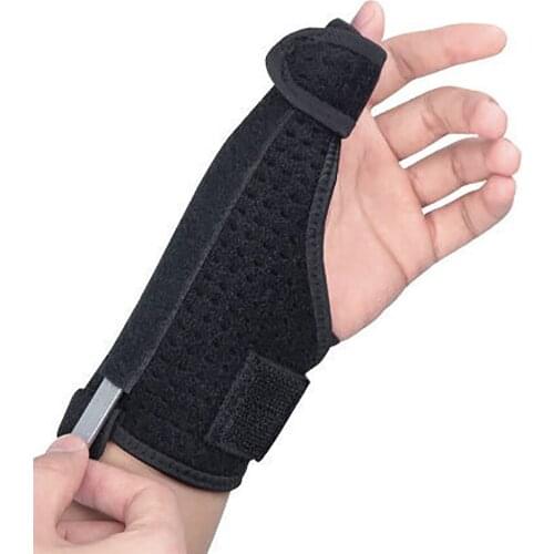 Reinforced Thumb Wristband Adjustable Wrist Support Brace Wrist Compression Wrap with Pain Relief for Arthritis and Tendinitis