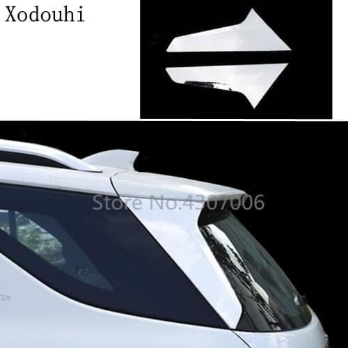 Car Detector ABS Chrome Rear Spoiler Side Triangle Molding WINDOW Bezel Trim For Chevrolet Equinox Third GE 2017 2018 2019 2020