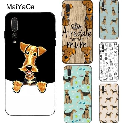 MaiYaCa Airedale Terrier Dog Case For Huawei P40 P30 Pro P10 P20 Lite P Smart Z 2019 Mate 10 20 Lite 30 Pro