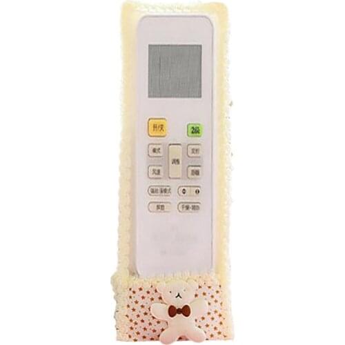Remote Controller Cover Cute Lace Bear Dustproof TV Air Conditioner Remote Controller Cover Protector