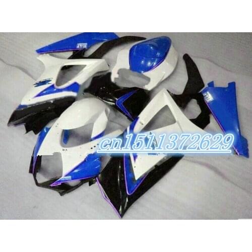 Dor-A GSXR1000 K7 07-08 GSX-R1000 07 08 GSX R1000 azul blanco negro GSXR 1000 K7 2007 2008 ABS carenado for SUZUKI D