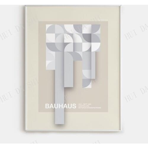 Bauhaus Art Poster, Exhibition Poster, Minimalist Wall Art, German Modernism Art, Neue Kunst, Abstract Geometric Wall Art