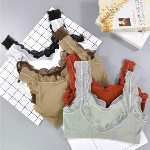 Korean Version Of the Chest Wrapped Lace Sling Line Vest Bottoming Tube Top Vest
