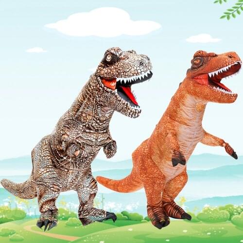 Cosplay Simulation Tyrannosaurus Inflatable Cosplay Costume Adult T-rex Disfraz Funny Halloween Role Play Party Clothing