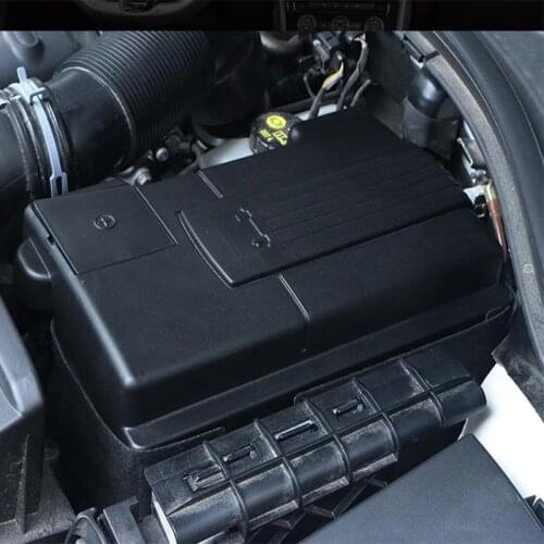 Car Engine Battery Protection Cap Cover For SEAT Leon Mk3 Ateca Positive Negative Battery Anode Electrode Rustproof Shell Black