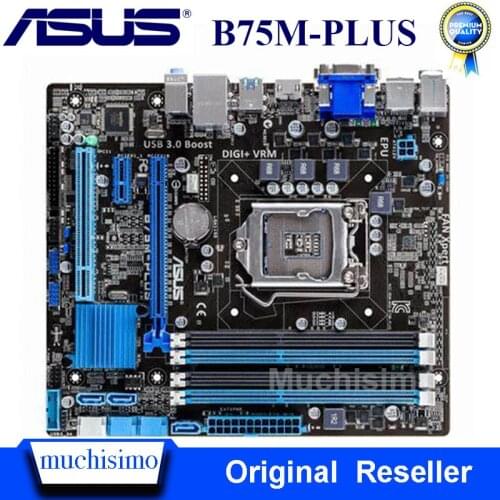 ASUS B75M-PLUS Motherboard for Intel LGA 1155 DDR3 Intel B75 Original Boards 32GB USB2.0 USB3.0 Mainboard Desktop Used Tested