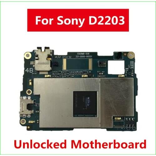 D2203 Motherboard For Sony Xperia E3 D2203 Logic Board Factory Unlocked Mainboard With Full Chips Good Tested