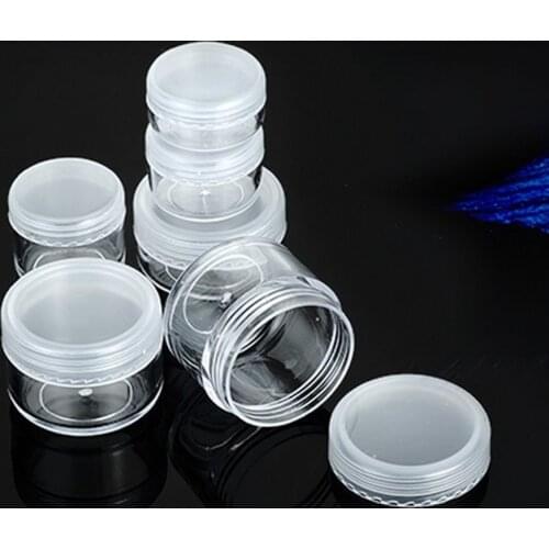 3g/5g/8g/10g/15g/20g Frosted Cup Face Cream Small Jar Empty Cosmetic Bottles Refillable Box Plastic Eyeshadow Container